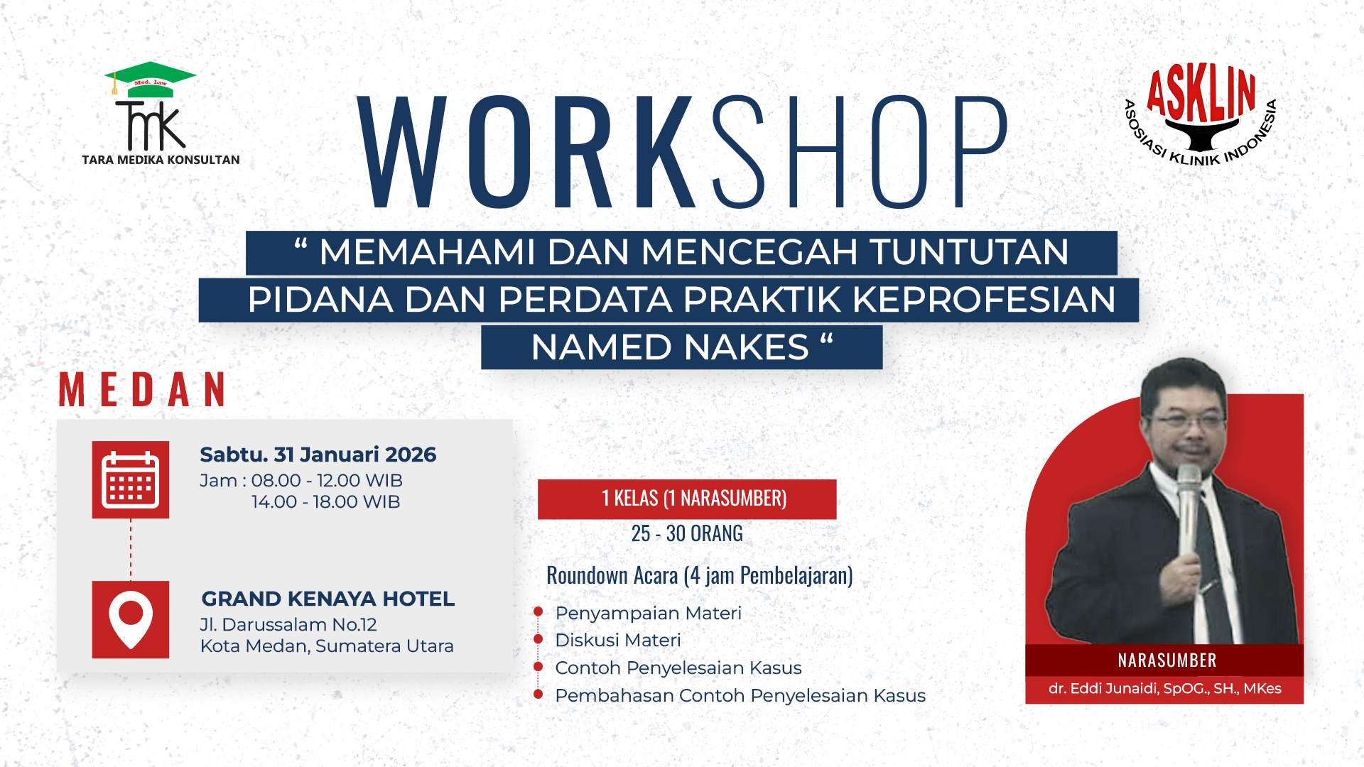 Memahami dan Mencegah Tuntutan Pidana dan Perdata Praktik Keprofesian Named Nakes (Medan)